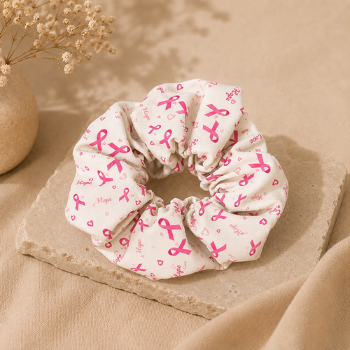 Chouchou Octobre Rose blanc