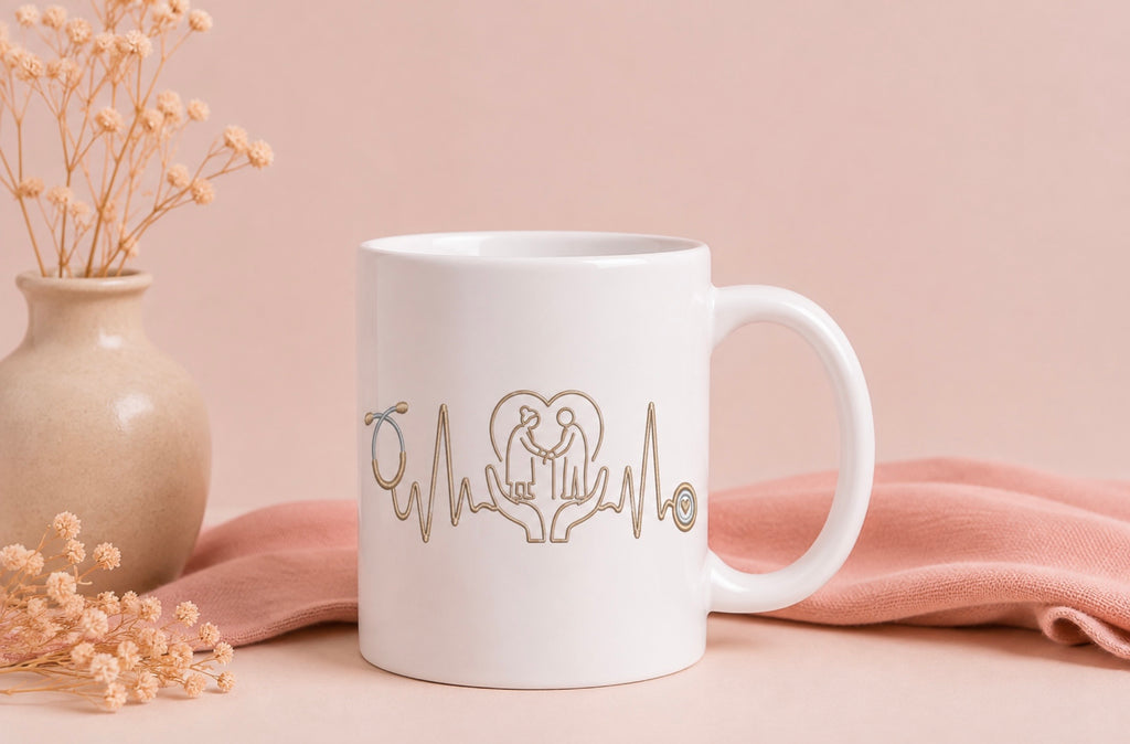 Mug personnalisé soignant — Votre prénom & motif au choix