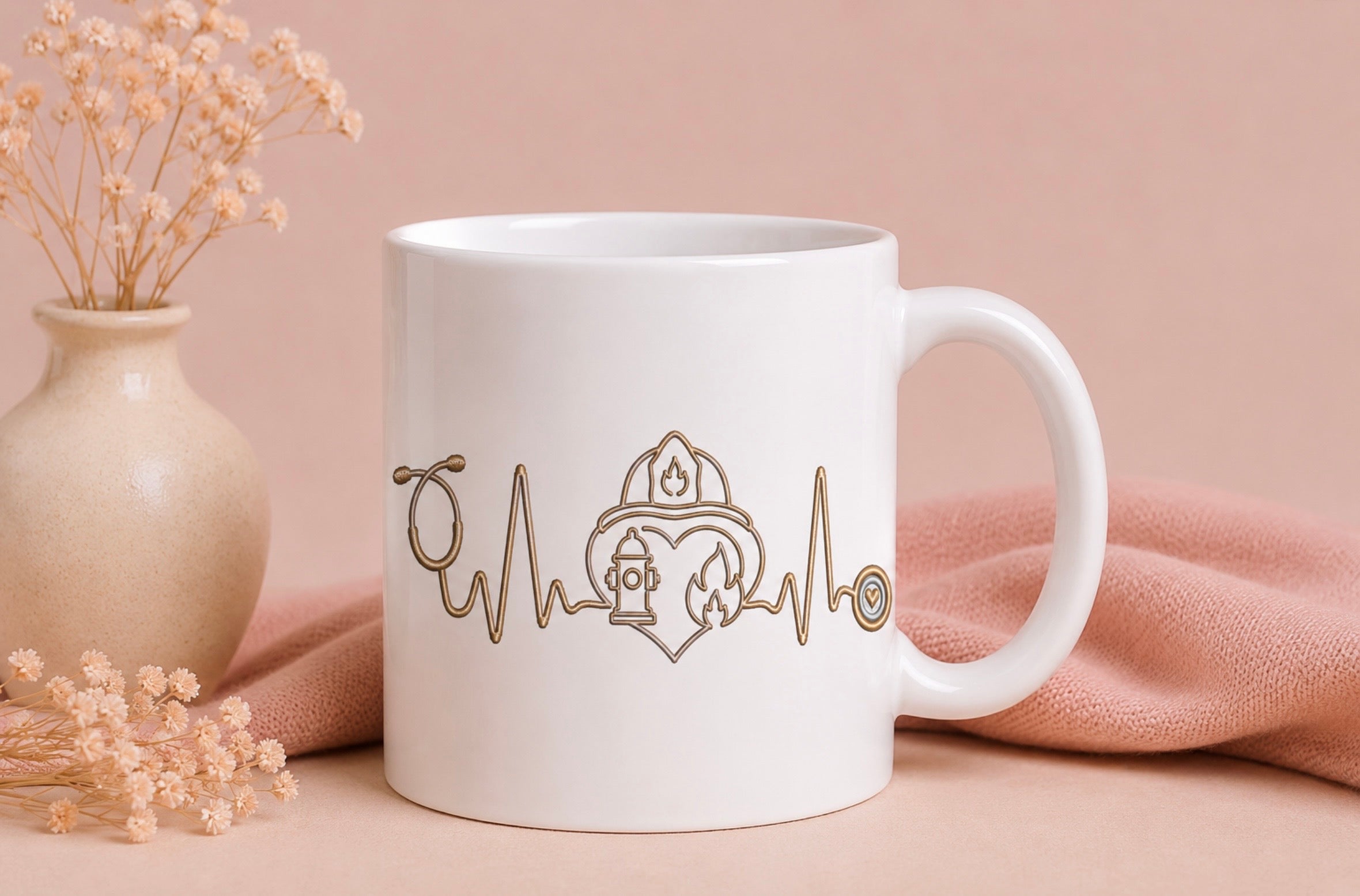 Mug personnalisé soignant — Votre prénom & motif au choix