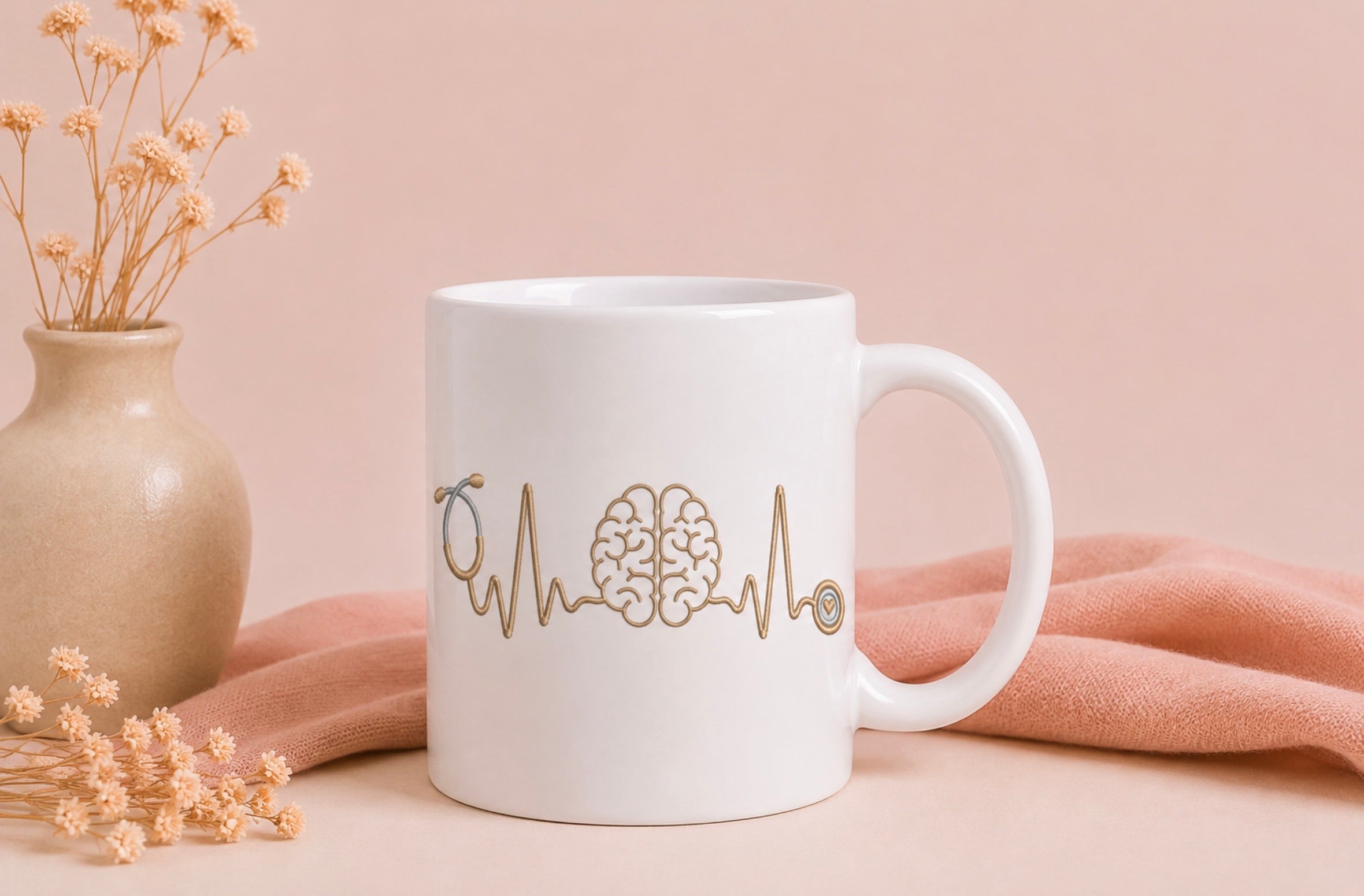 Mug personnalisé soignant — Votre prénom & motif au choix