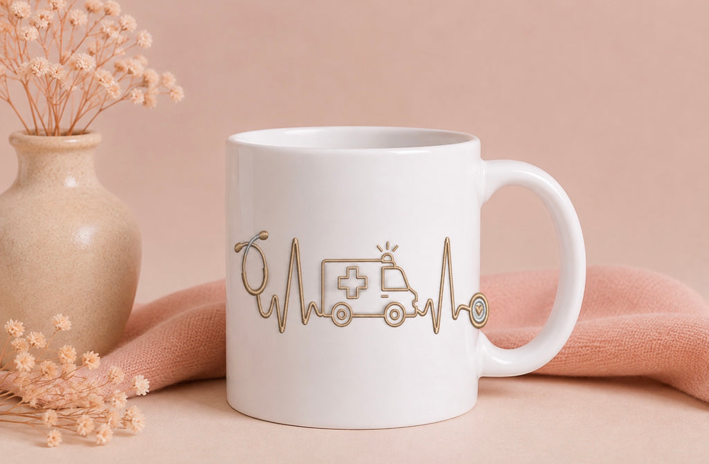 Mug personnalisé soignant — Votre prénom & motif au choix