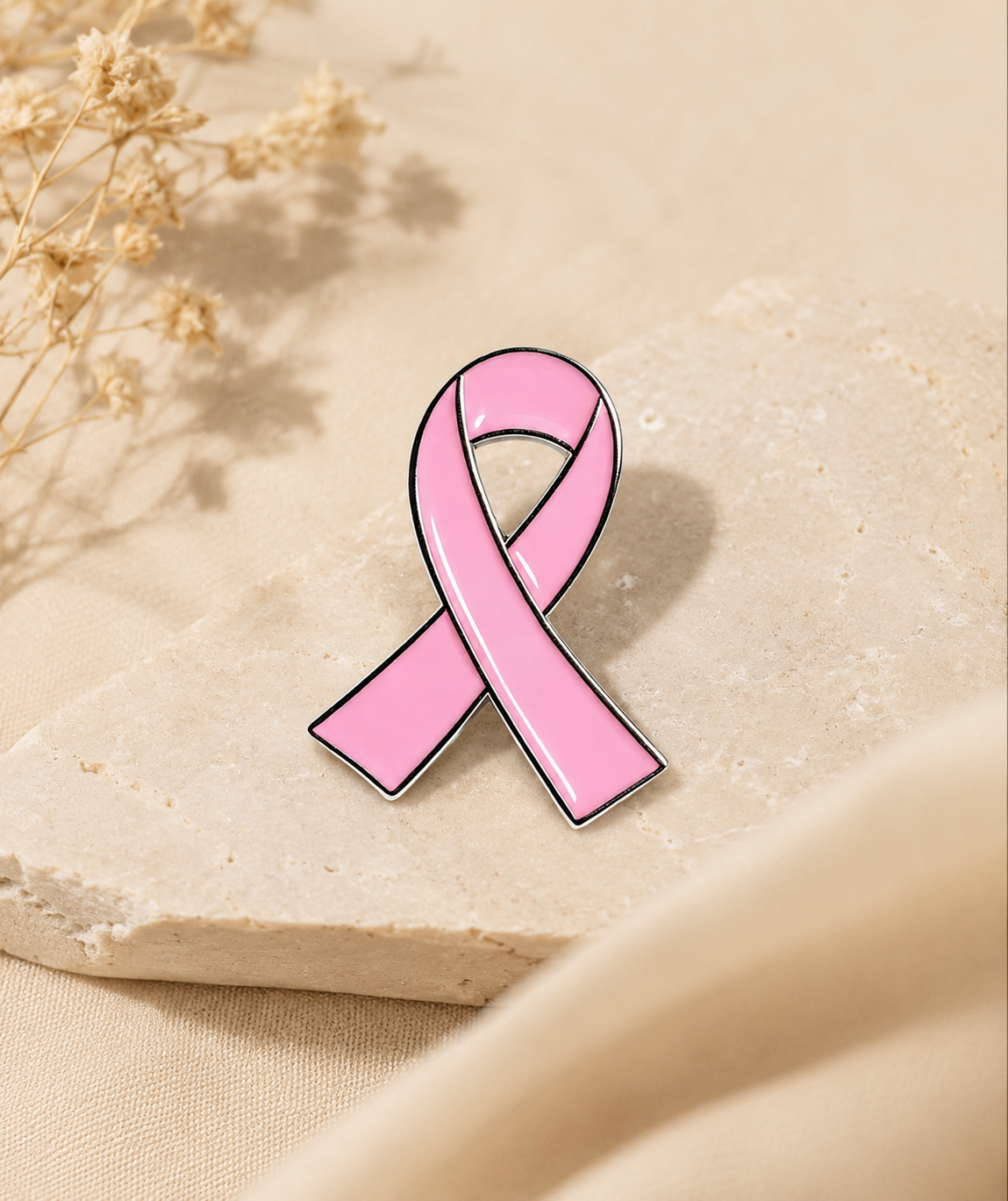 Pince Octobre Rose soutien cancer du sein